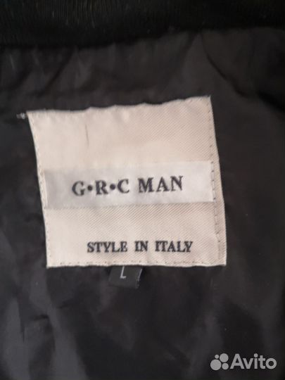 Кожаная куртка мужская 50 размер б/у