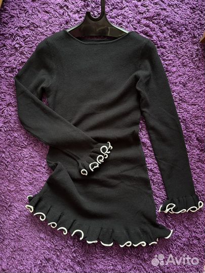 Вязанное платье мини