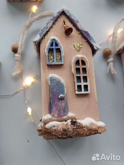 Домики из дерева Ручная работа