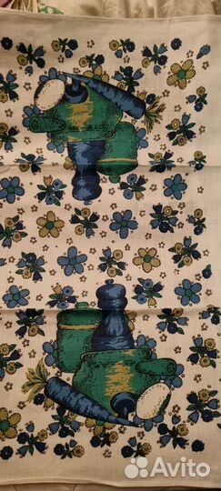 Льняные полотенца для кухни ссср, 6 штук