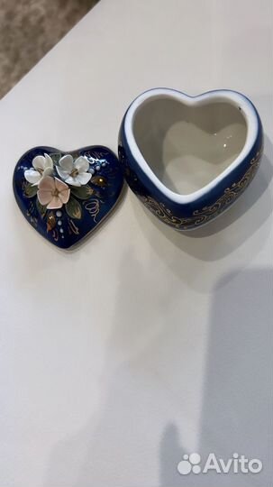 Шкатулка для украшений фарфор