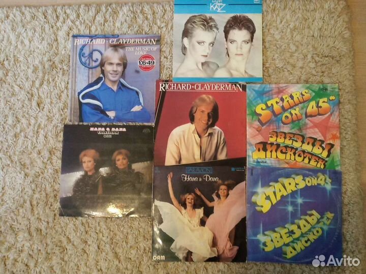 Виниловые пластинки Clayderman HanaDana Katz Stars
