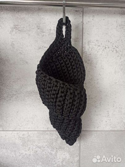 Вязаные корзинки ручной работы