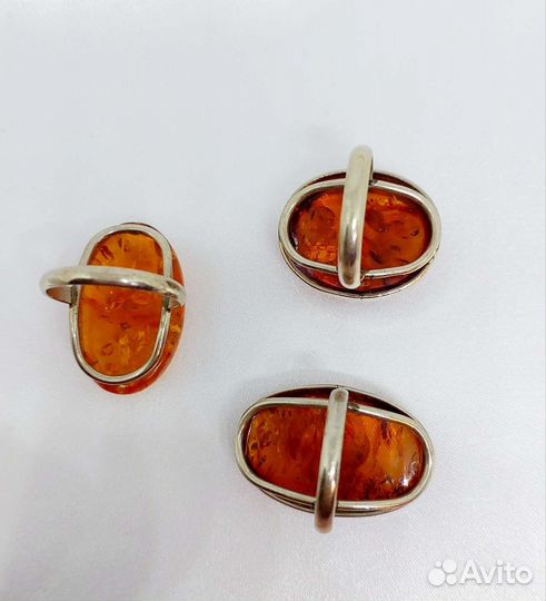 Янтарь винтаж ссср.Серьги,кольца,браслет,бусы