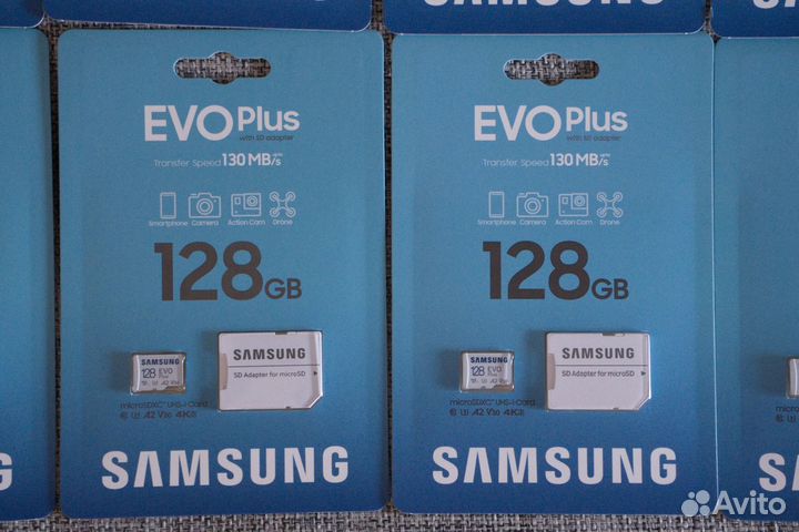 Карта памяти Samsung EVO microSD 64, 128, 256