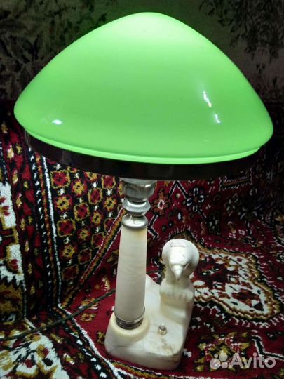 Советская мраморная настольная лампа, СССР