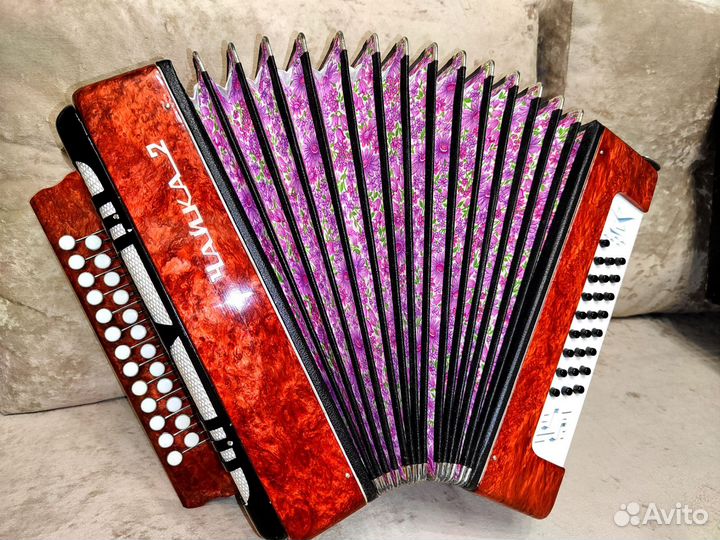 Гармонь Чайка 2 шуйская 25 на 25 ля