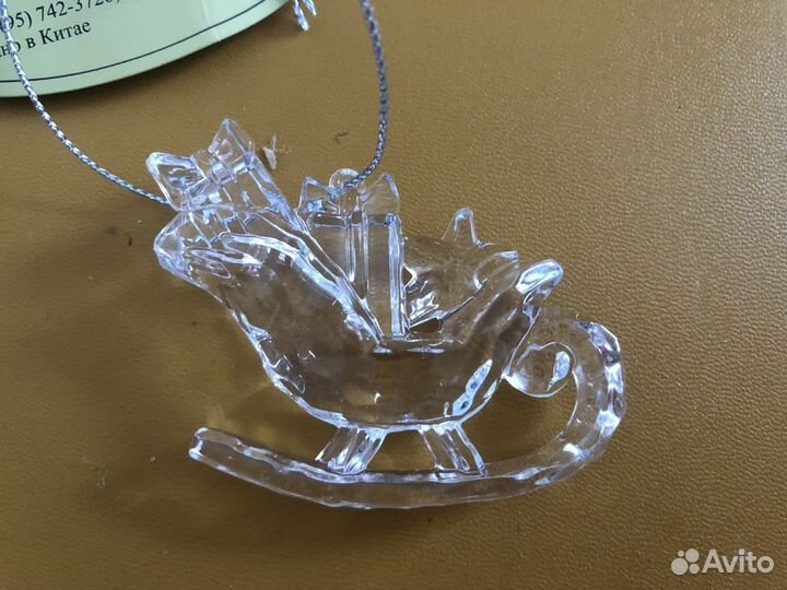 Нов Год украшения Икеа саночки и гномики