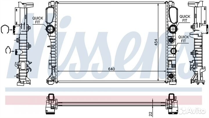 Радиатор mercedes E-series S211 2002