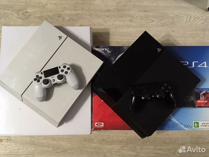 Sony PS4 cun-1108а 500gb jet black и white