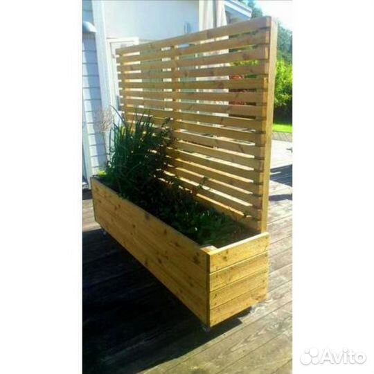 Кашпо садовые в стиле паллет