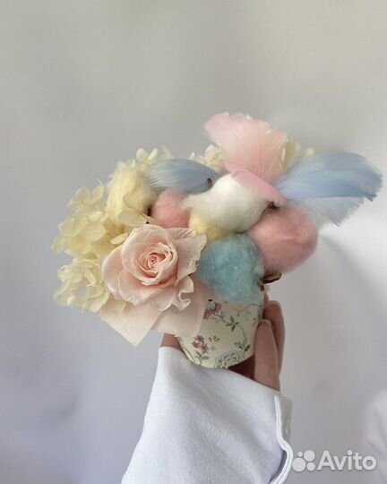 Букет из стабилизированных цветов