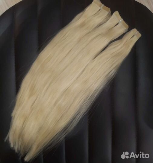 Волосы для наращивания на лентах Хаиршоп блонд