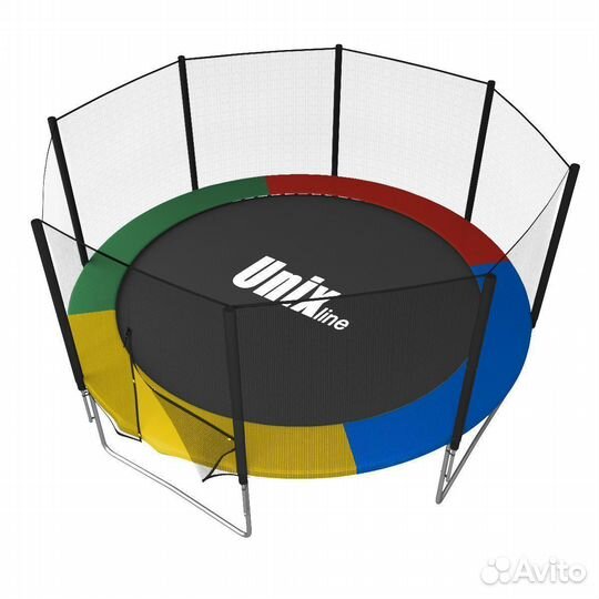 Батут 12 FT 366 см Simple Color с внешней сеткой