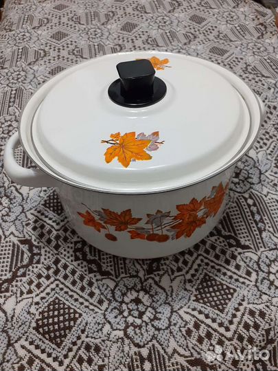 Кастрюля эмалированная СССР новая