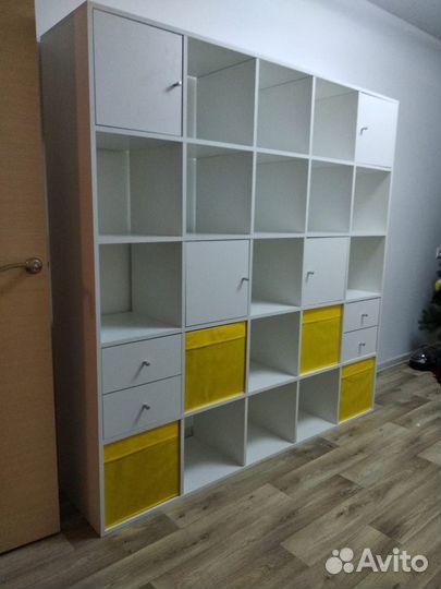 Стеллаж IKEA Каллакс 25(5х5) ячеек аналог белый