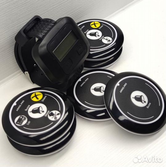 Кнопка вызова официанта модель Смайл с часами