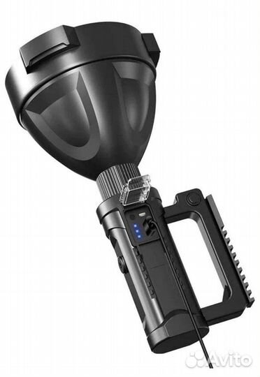 Фонарь сверхмощный светодиодный, аккумулятор