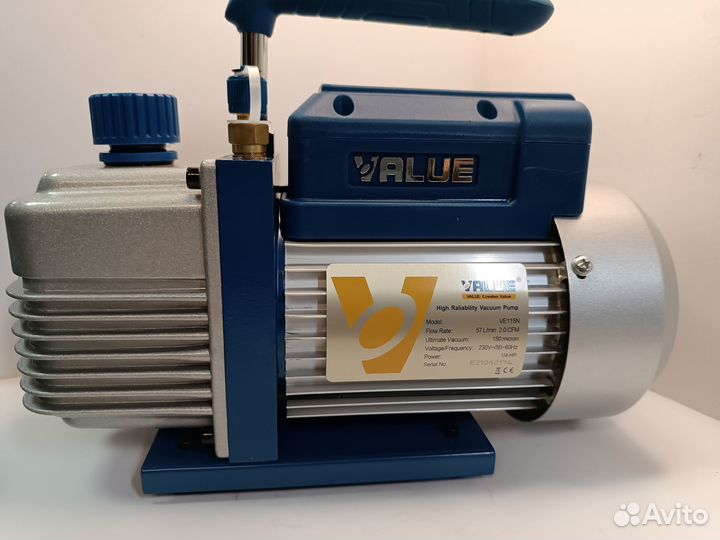 Вакуумный насос 1-ст Value VE115N 51л/мин