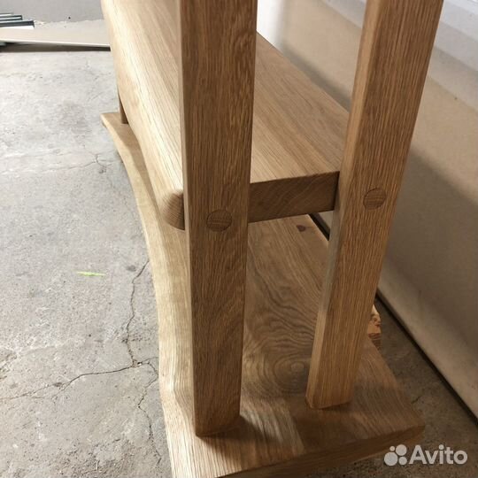 Консоль из слэба дуба