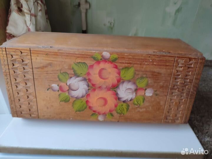 Хлебница деревянная СССР