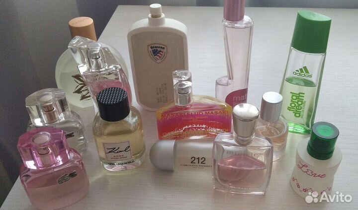 Женский парфюм б/у 14 шт
