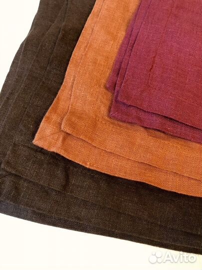 Салфетки изо льна, льняные салфетки сервировочные