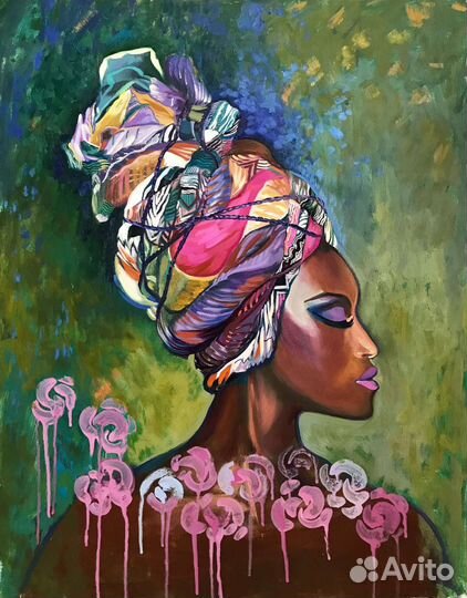 Стильная картина маслом ручная работа