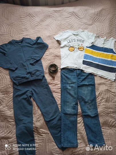 Вещи на мальчика пакетом р. 134