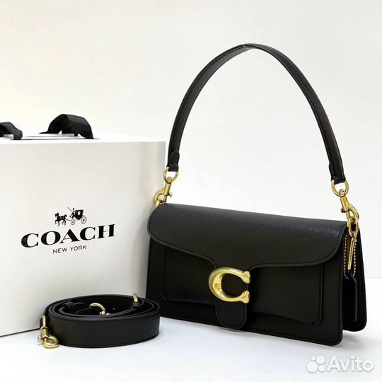 Сумка натуральная кожа coach