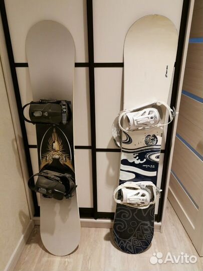 Сноуборды, ботинки, крепления