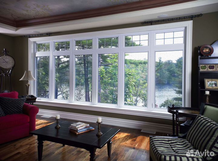 Окно пластиковое остекление загородных домов