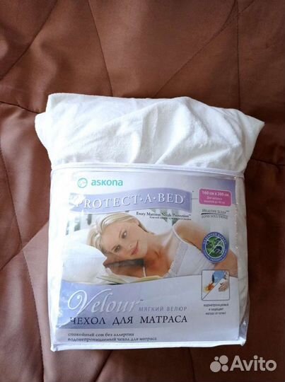Велюровый Чехол на матрас Аскона наматрасник новый