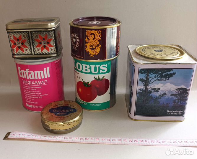 Банки жестяные и стеклянные