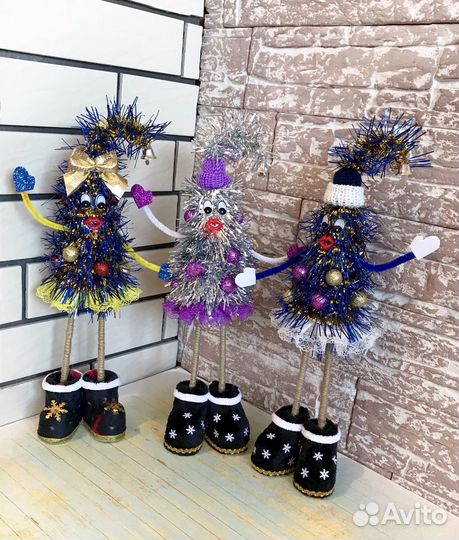 Новогодняя ёлка ручной работы