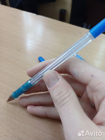 Ручки синие бу