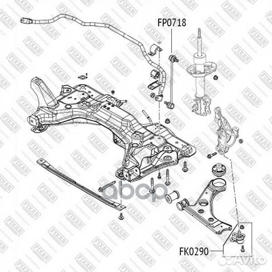 Опора шаровая opel/fiat corsa D/punto 06