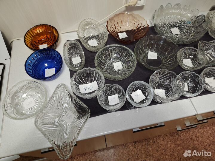 Хрусталь СССР,вазы,салатники,рюмки,стопки