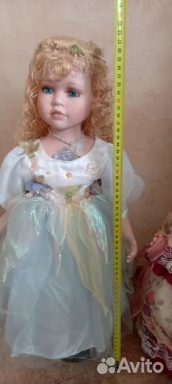 Кукла фарфоровая коллекционная большая