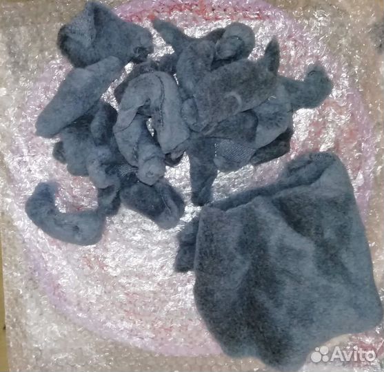Искусственный мех СССР, для поделок, куски