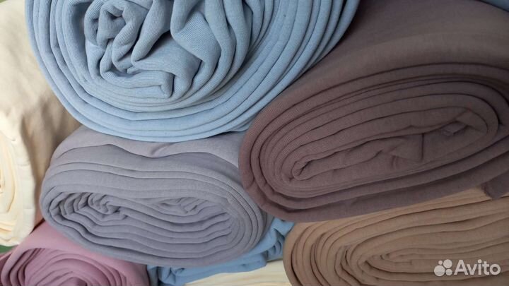 Ткань футер с начесом трикотаж Кашкорсе