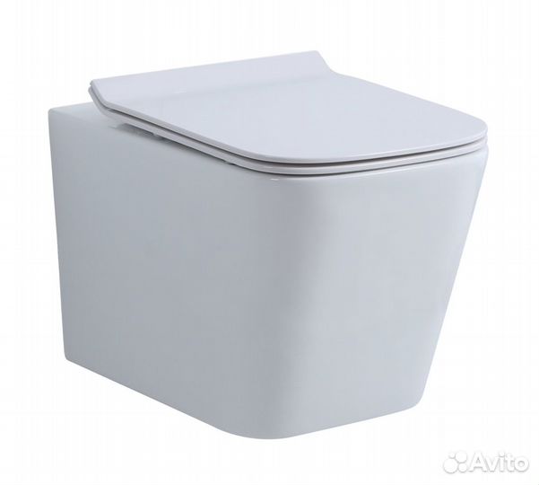 Унитаз подвесной, квадрат (белый) ganzer