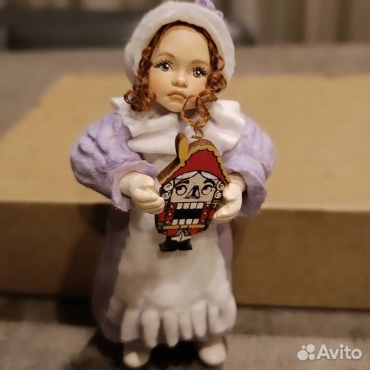 Ватная елочная игрушка