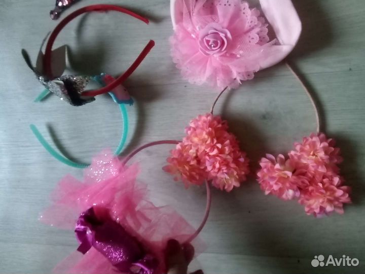 Пакет ободков и резинок для девочек до 6лет