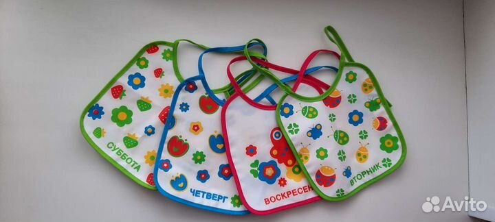 Набор нагрудник детский слюнявчик