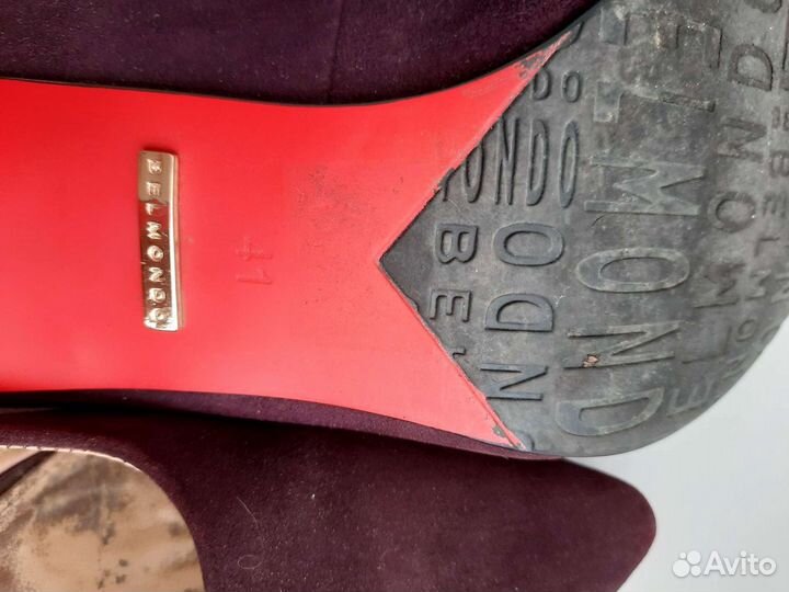 Туфли замшевые фиолетовые 41 р