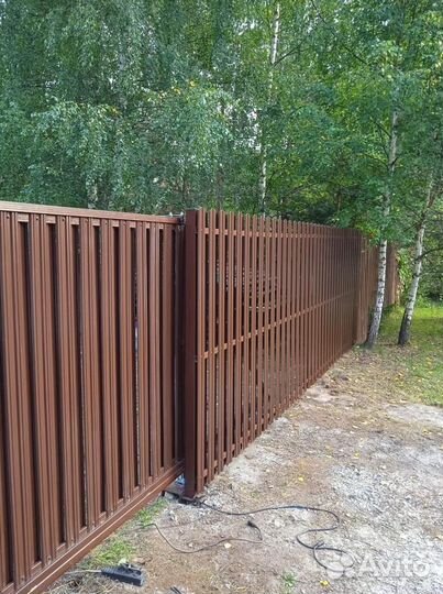 Откатные ворота - двойные