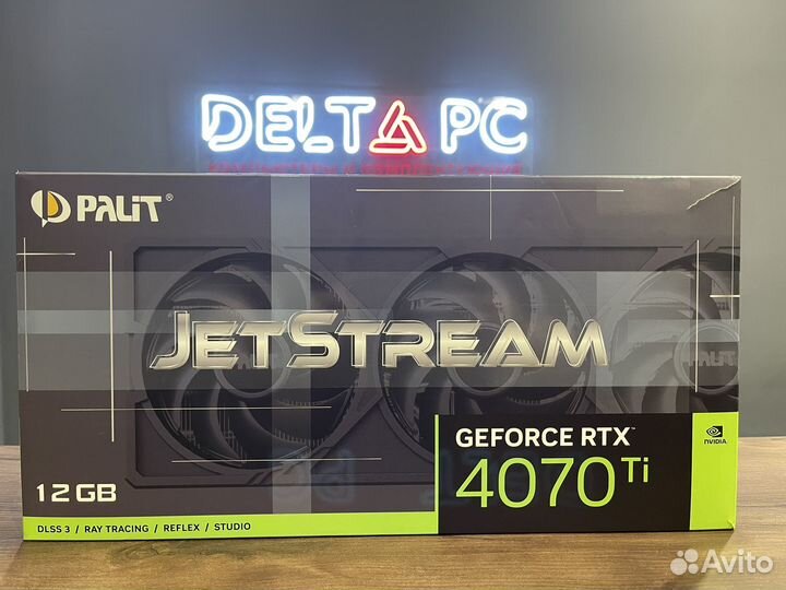 Видеокарта RTX 4070 Ti Palit JetStream