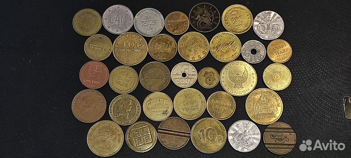 Иностранные жетоны с 1703 года по 2015