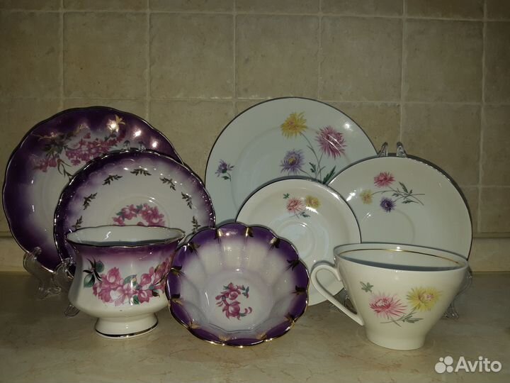 Чайная пара трио четверка СССР гдр